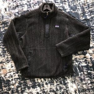 Patagonia Fuzzy Pullover Green Mens Size Small